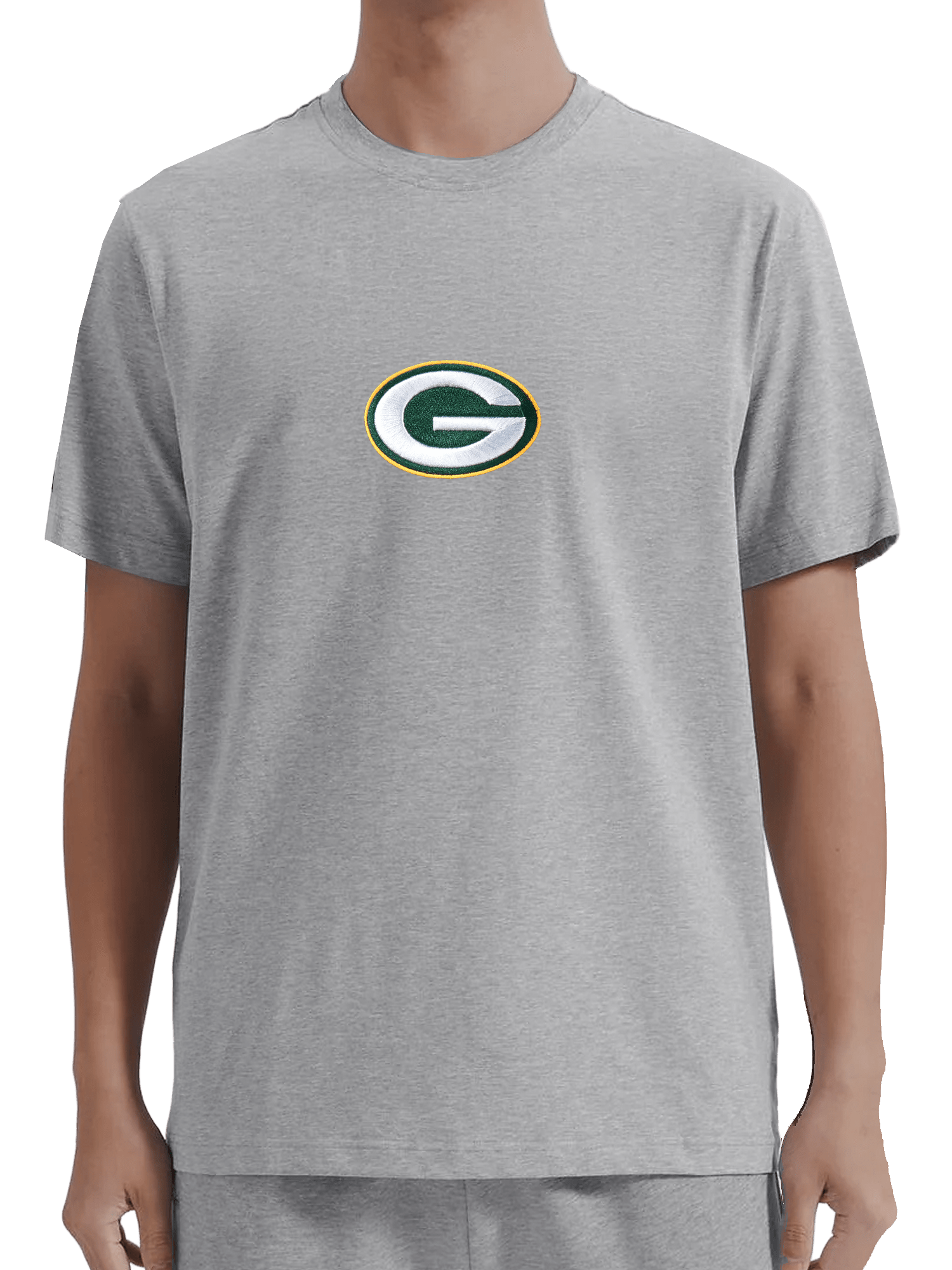Pro Standard T-Shirts Green Bay Packers Pro Standard NFL Team Icon Flex T-Shirt - Heather Grey