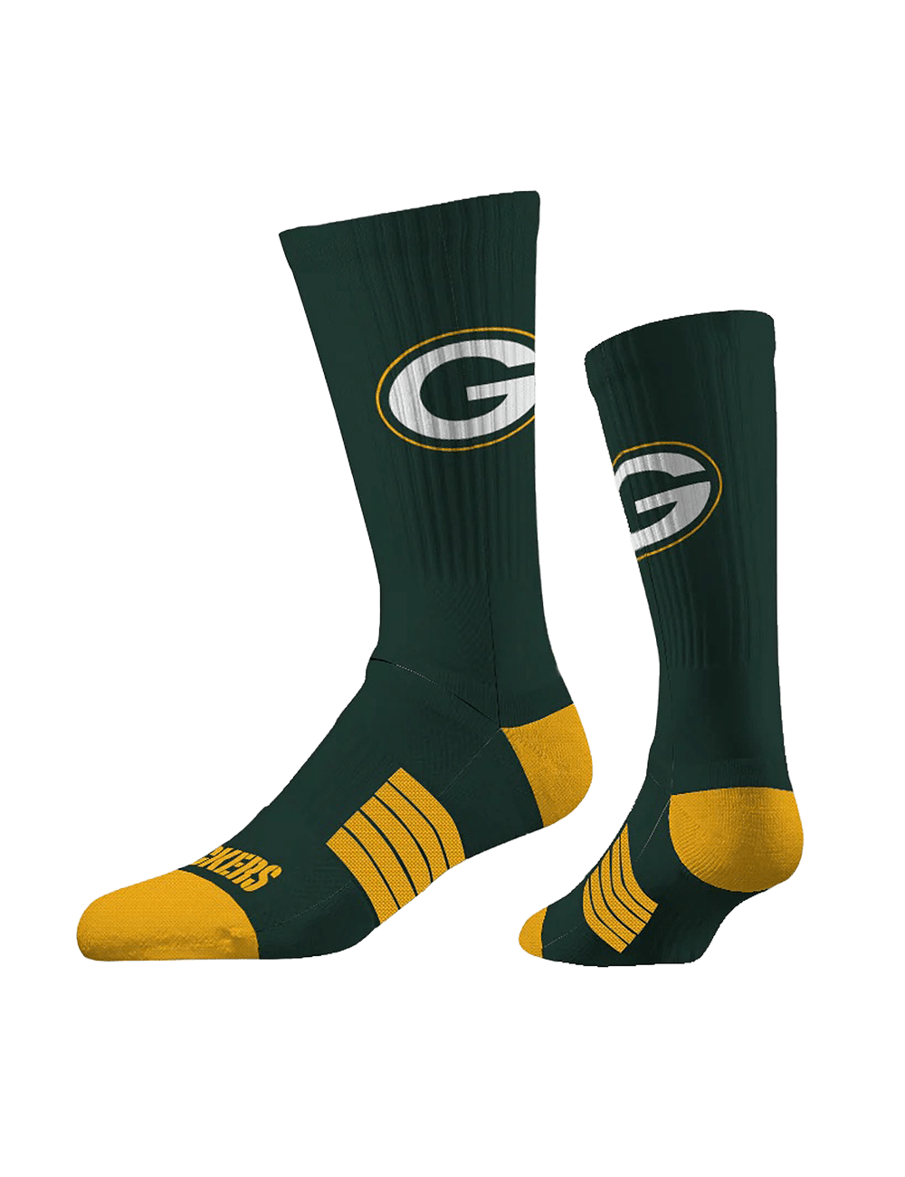 Strideline Socks Large (9-12 US) Green Bay Packers Strideline NFL Team Premier Flex-Stretch Crew Socks