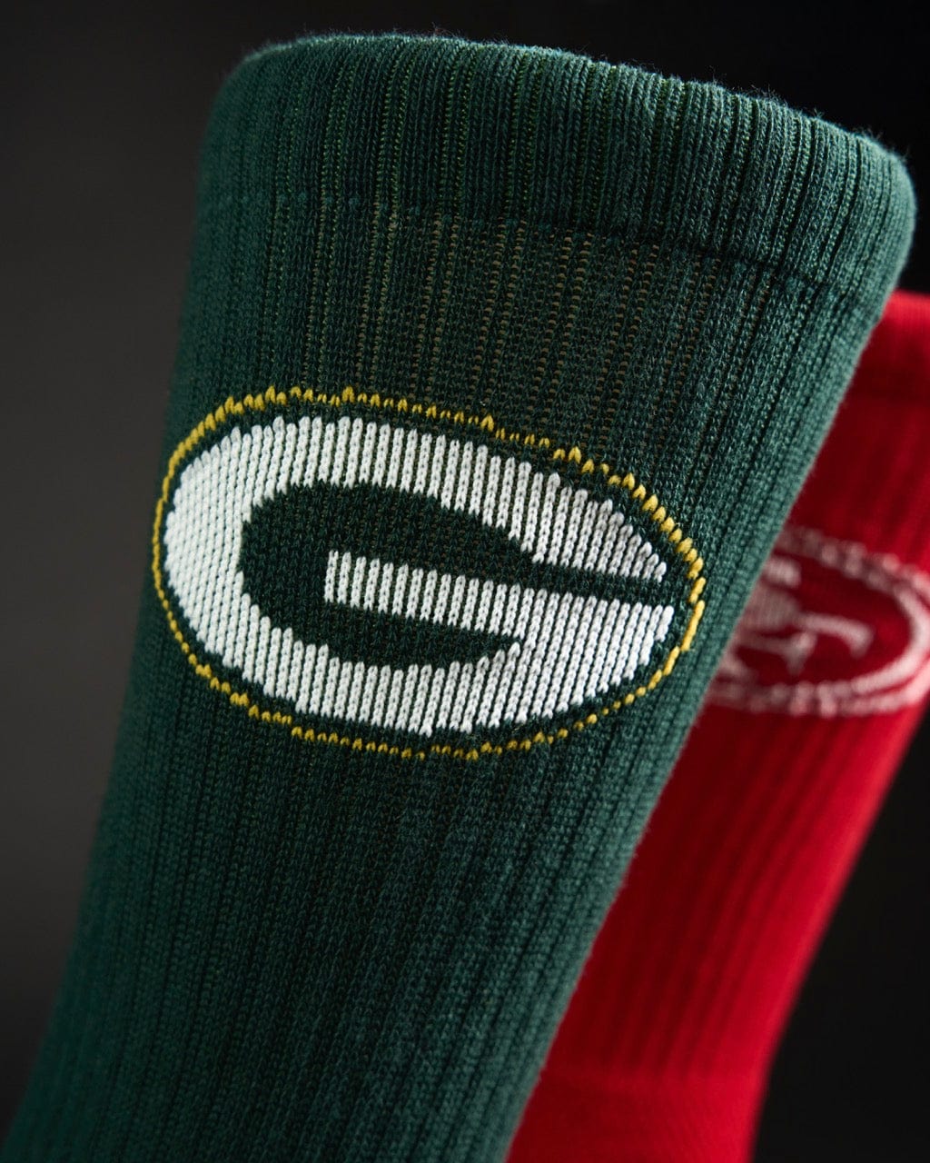 Strideline Socks Large (9-12 US) Green Bay Packers Strideline NFL Team Premier Flex-Stretch Crew Socks