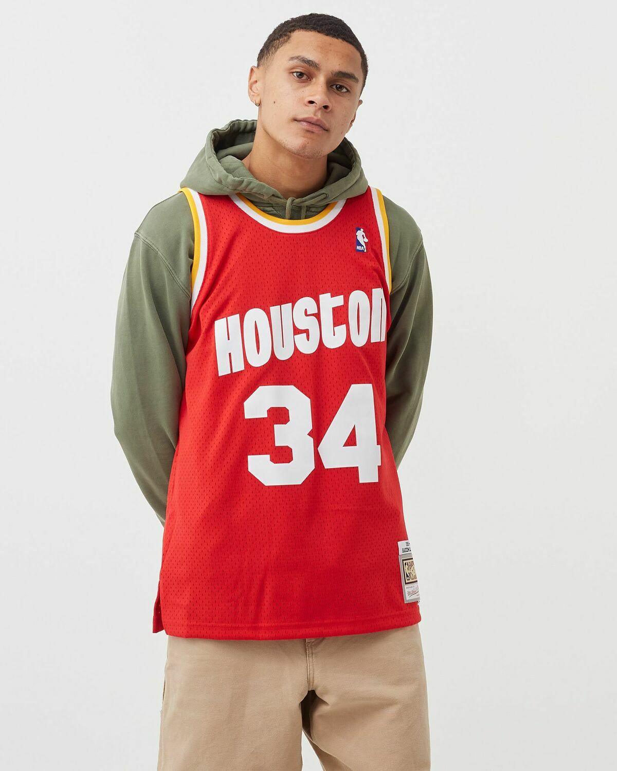 Mitchell And Ness Jerseys Hakeem Olajuwon Houston Rockets Mitchell & Ness NBA 93-94 Swingman Jersey - Red