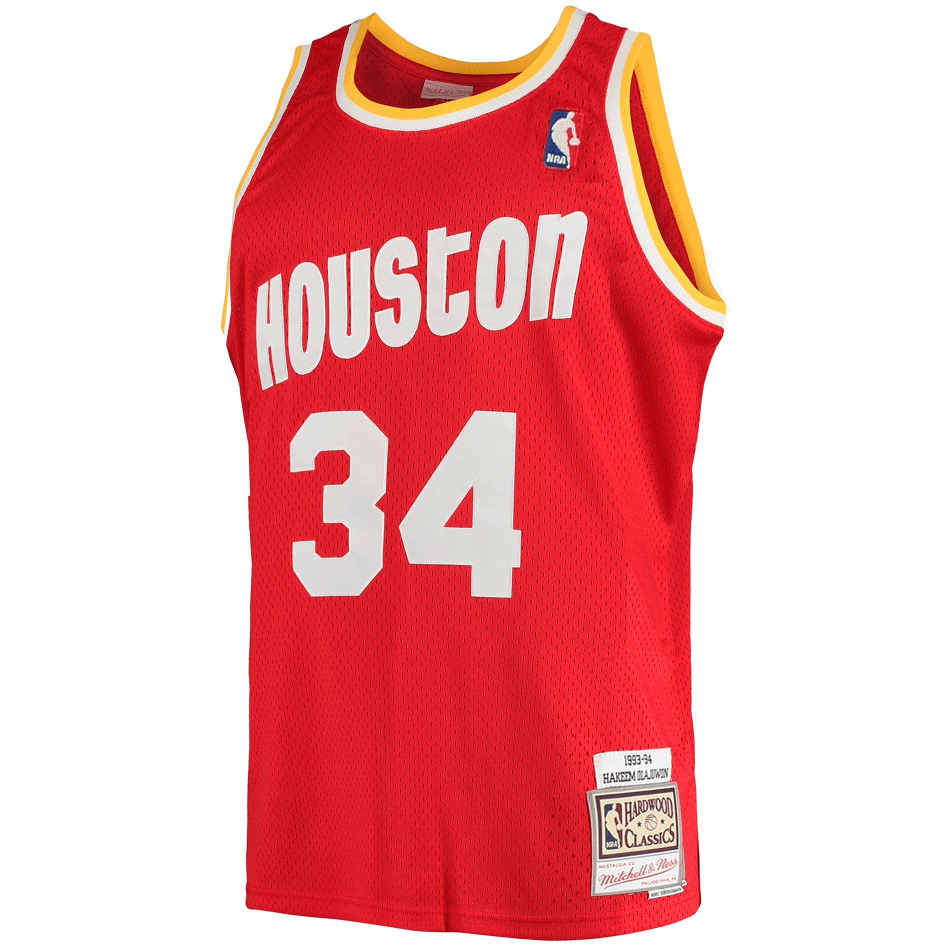 Mitchell And Ness Jerseys Hakeem Olajuwon Houston Rockets Mitchell & Ness NBA 93-94 Swingman Jersey - Red