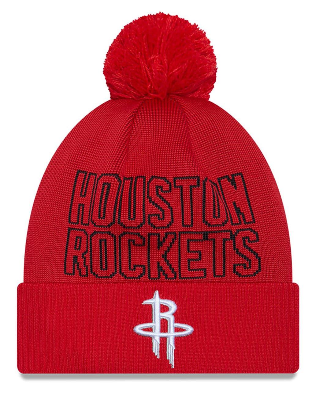 New Era Beanies Houston Rockets New Era NBA 23 Draft Knit Beanie - Red