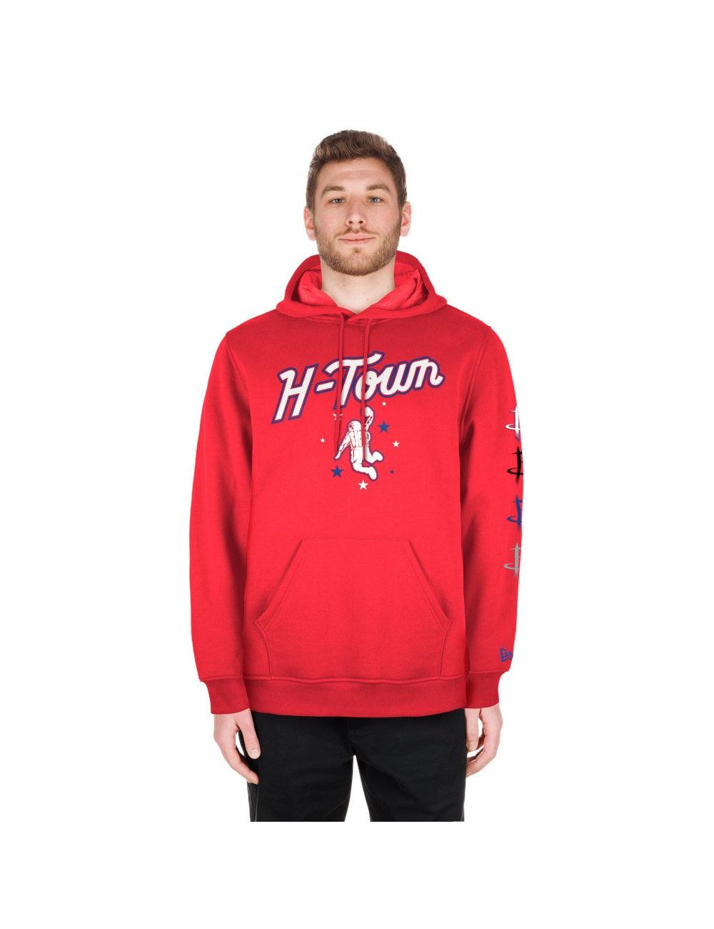 New Era Jumpers Houston Rockets New Era NBA 24 City Edition Hoodie Jumper - Red