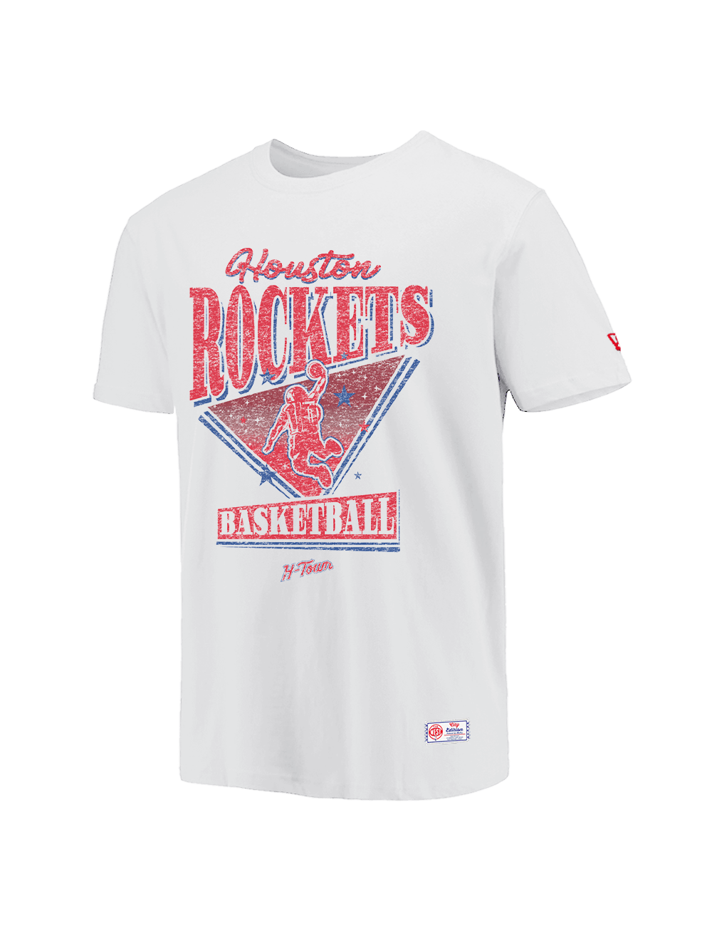 New Era T-Shirts Houston Rockets New Era NBA 25-26 City Edition Distressed T-Shirt