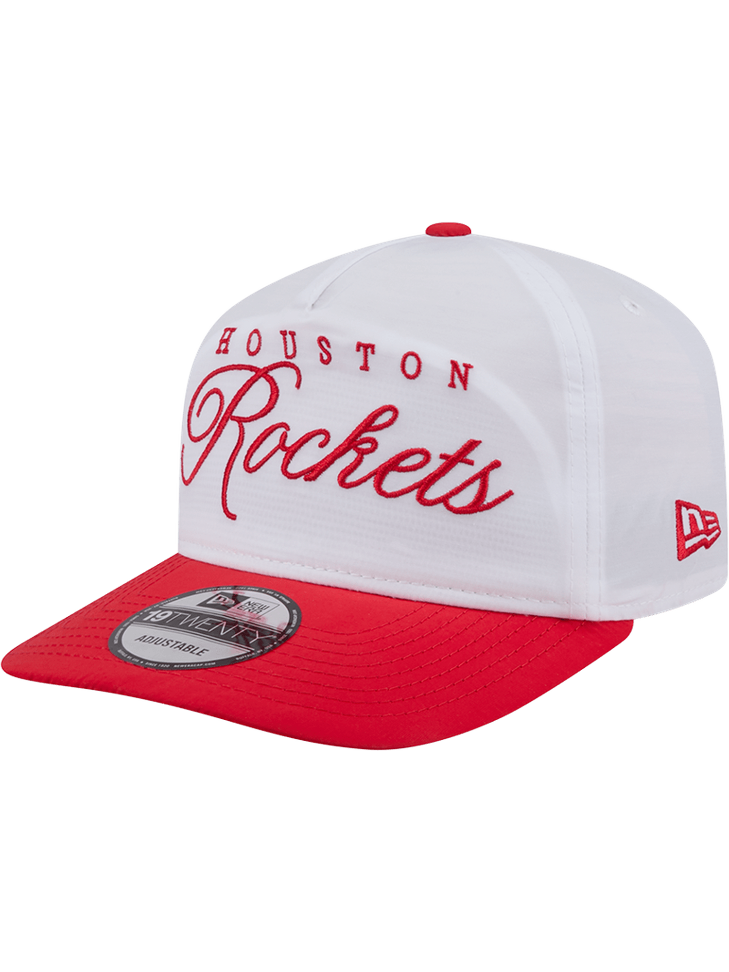 New Era Caps Houston Rockets New Era NBA 25 Draft 19TWENTY A-Frame Pre-Curved Hat - White