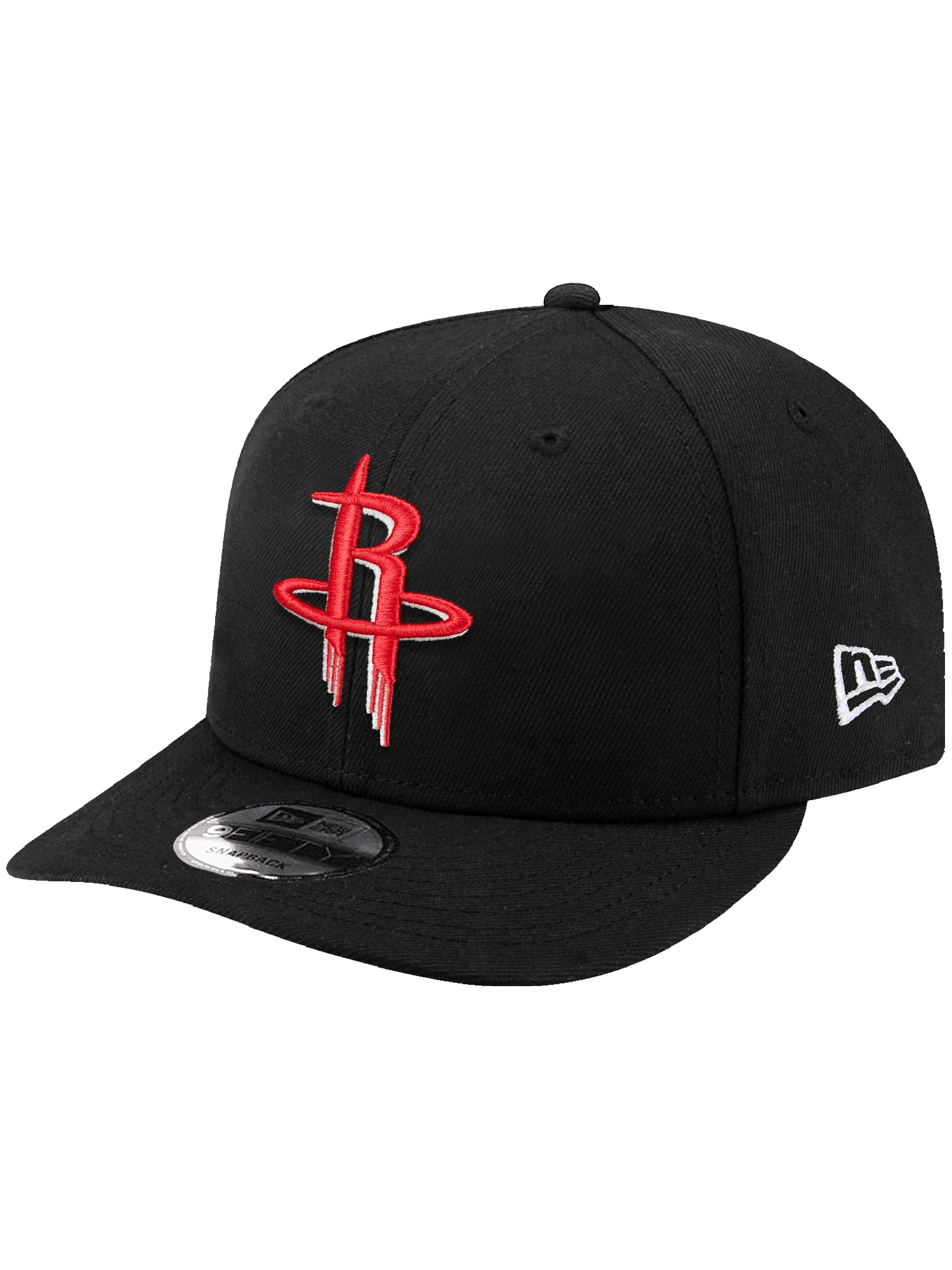 New Era Caps Houston Rockets New Era NBA Team 9FIFTY Pre-Curved Snapback Hat - Black
