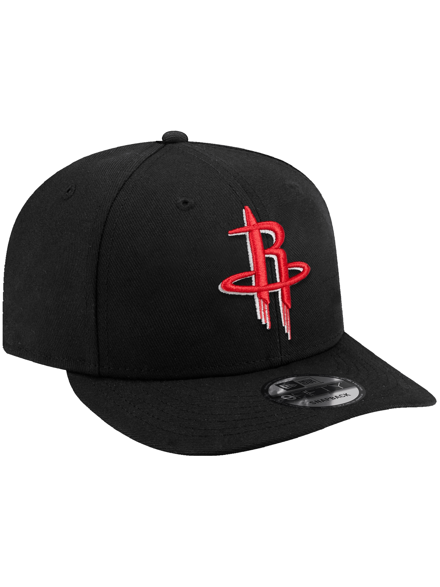 New Era Caps Houston Rockets New Era NBA Team 9FIFTY Pre-Curved Snapback Hat - Black