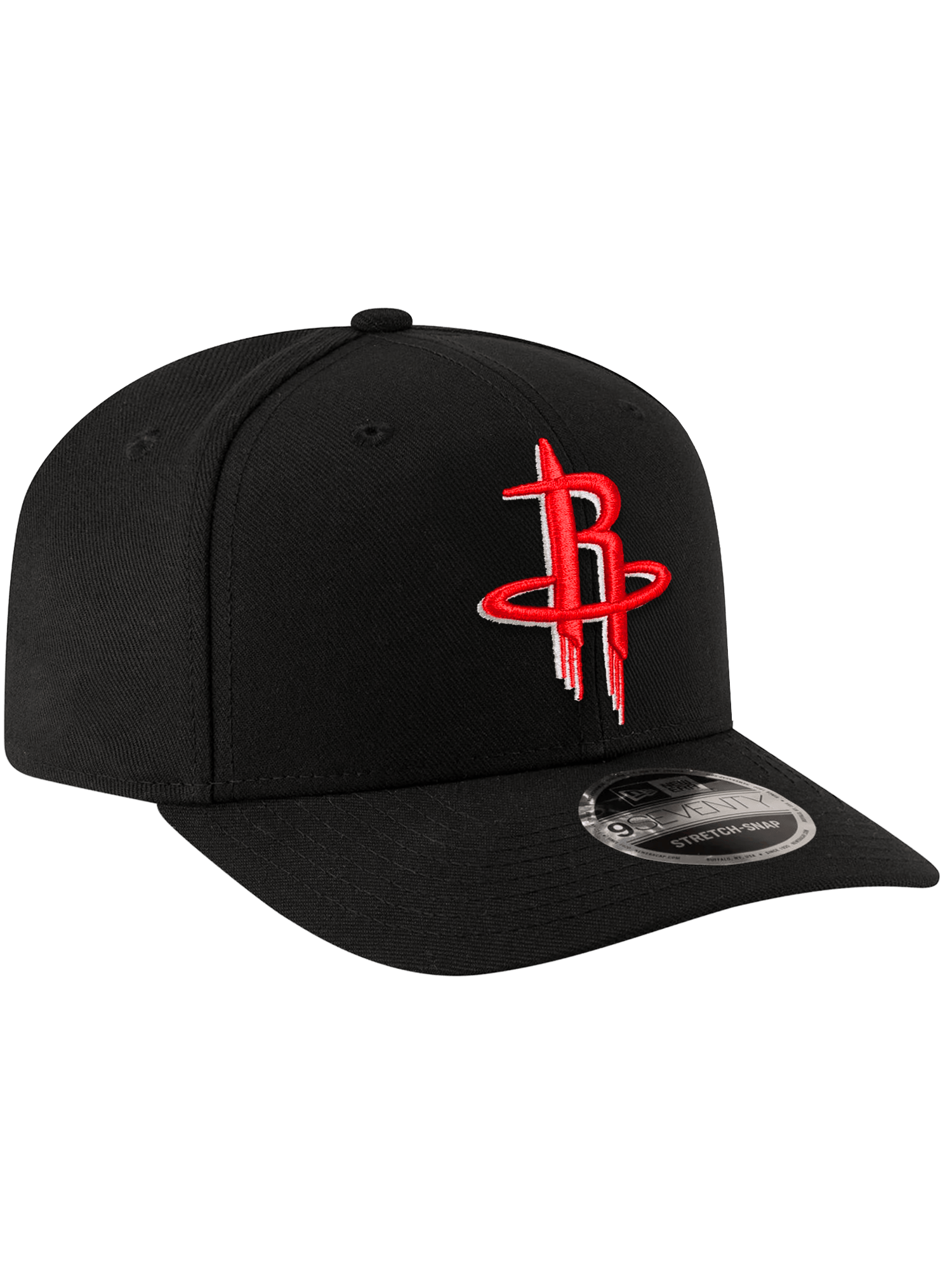 New Era Caps OSFA Houston Rockets New Era NBA Team 9SEVENTY Stretch-Snapback Hat - Black