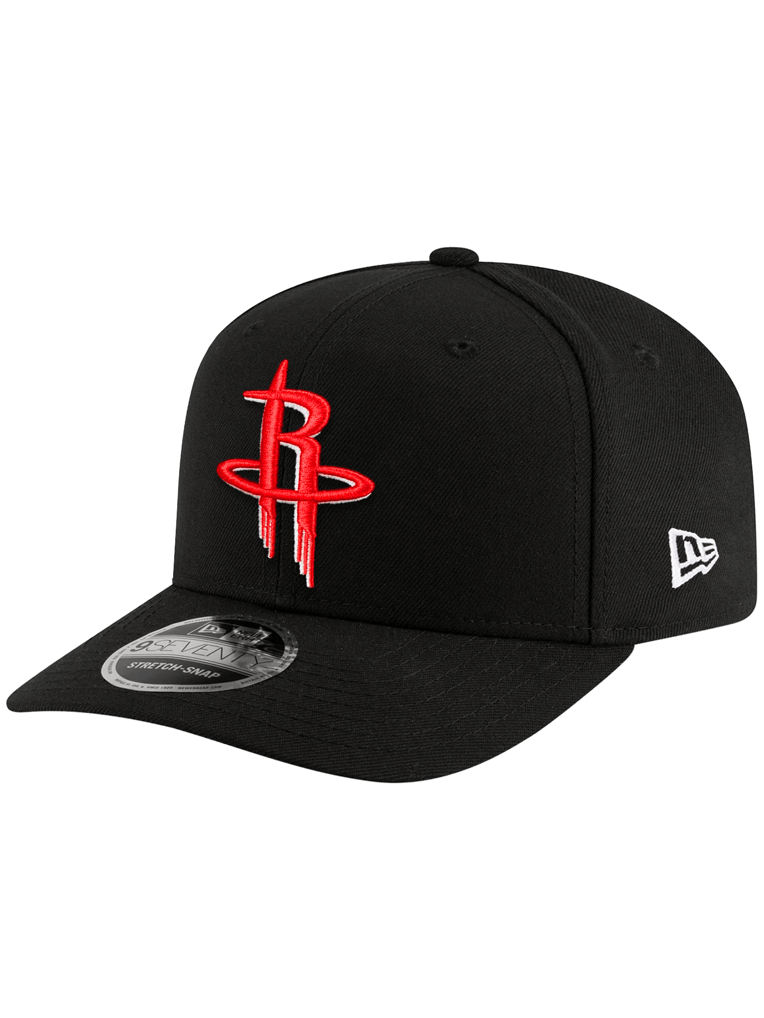 New Era Caps OSFA Houston Rockets New Era NBA Team 9SEVENTY Stretch-Snapback Hat - Black