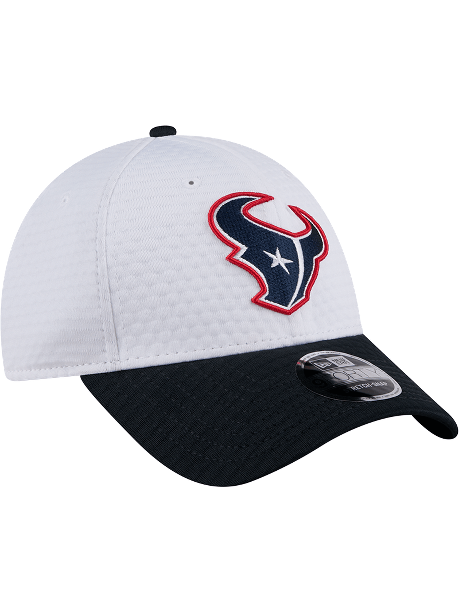 New Era Caps Houston Texans New Era NFL 24 Training 9FORTY Stretch-Snapback Hat - White