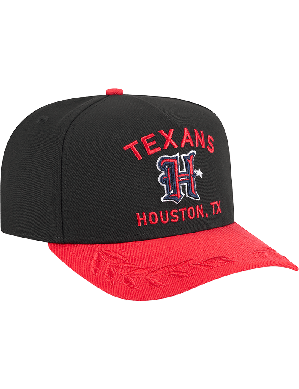 New Era Caps Houston Texans New Era NFL 25 Draft Pre-Curved 9FIFTY A-Frame Snapback Hat - Black