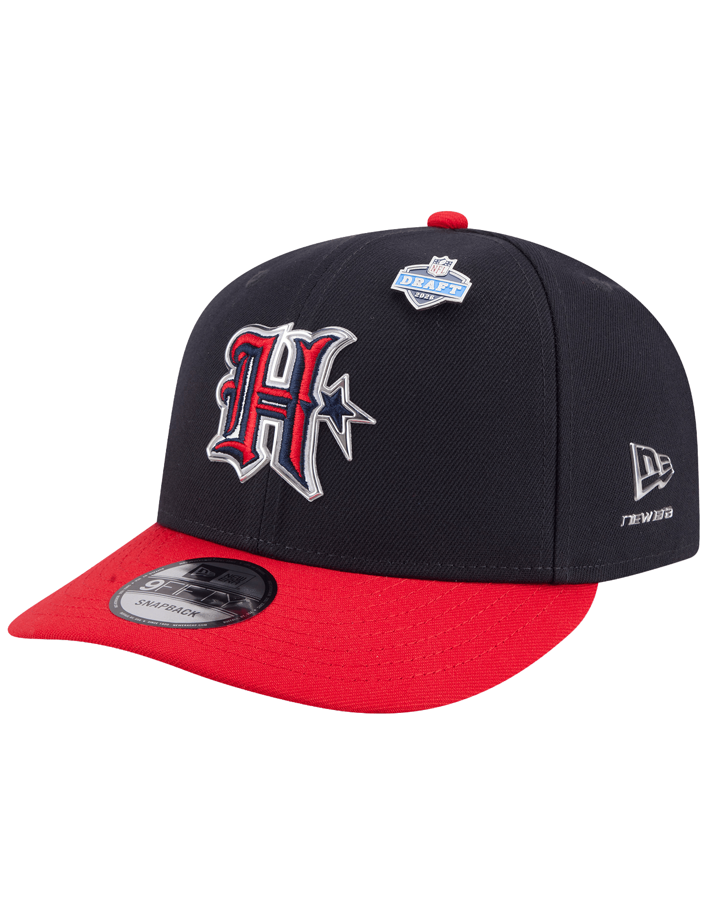 New Era Caps OSFM Houston Texans New Era NFL Draft 26 9FIFTY Pre-Curved Snapback Hat