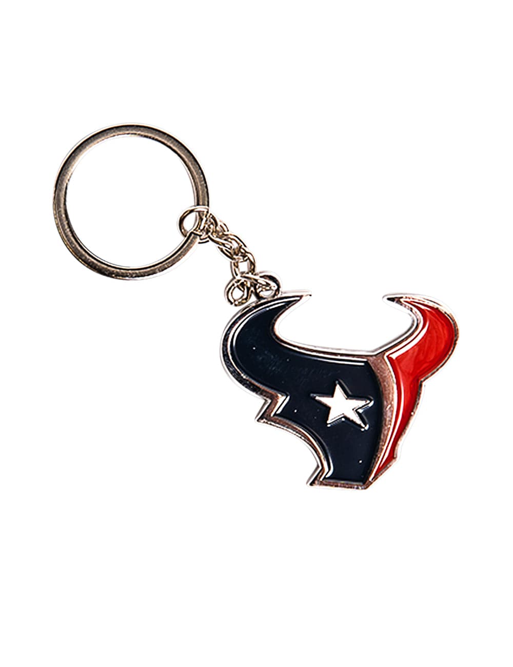 NFL Branded Accessories Houston Texans NFL Team Logo Steel Keyring