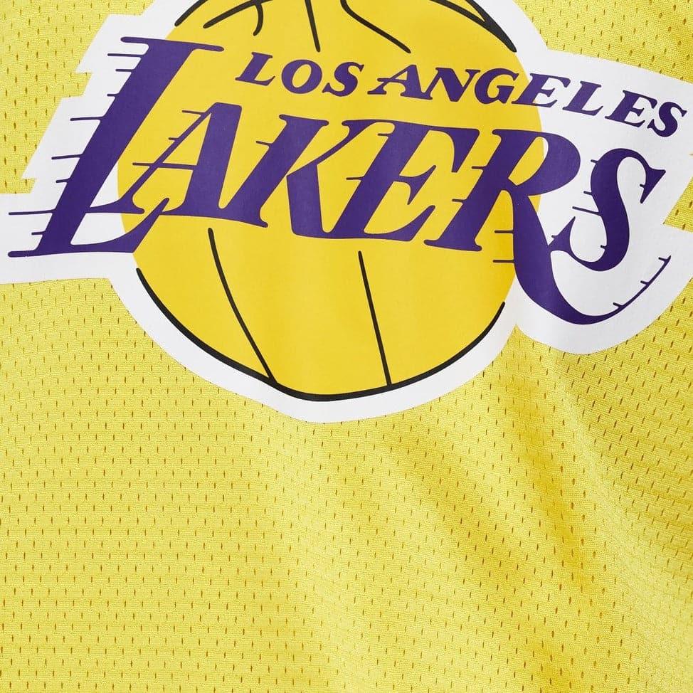 LeBron James Los Angeles Lakers NBA Essentials Name Number Jersey - Yellow