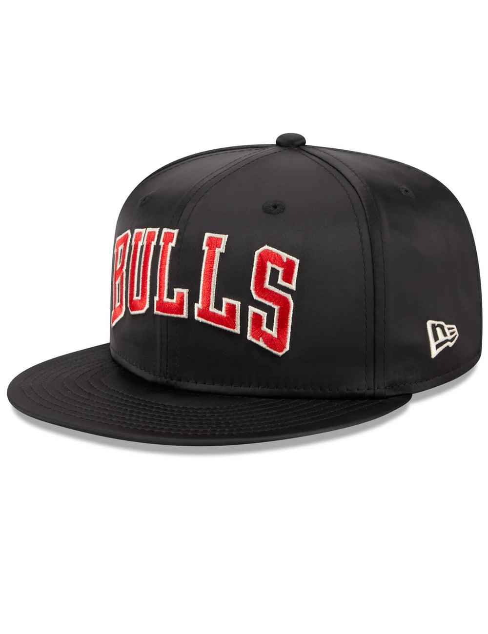 Chicago Bulls New Era NBA Satin Champs 9FIFTY Snapback Hat - Black
