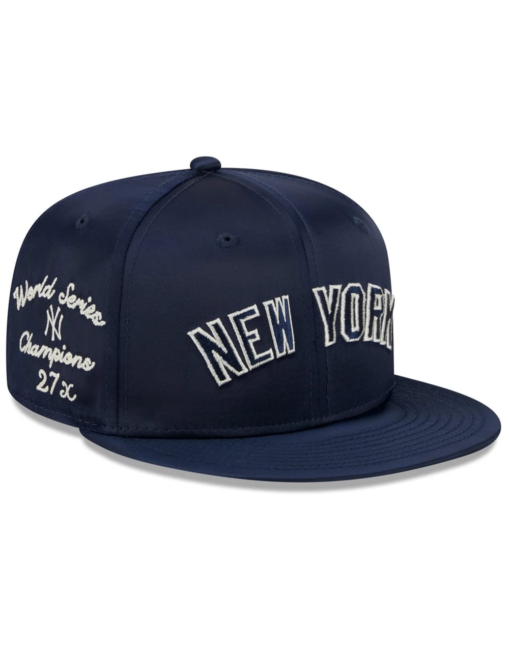 New York Yankees New Era MLB Satin Champs 9FIFTY Snapback Hat - Navy