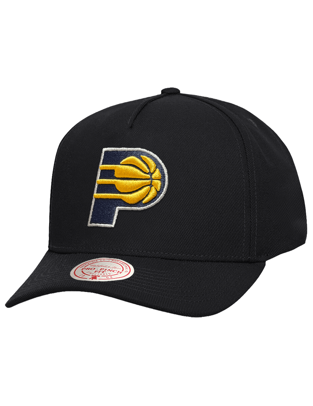 Mitchell And Ness Caps OSFM Indiana Pacers Mitchell & Ness NBA Team Pro Pinch Snapback Hat - Black