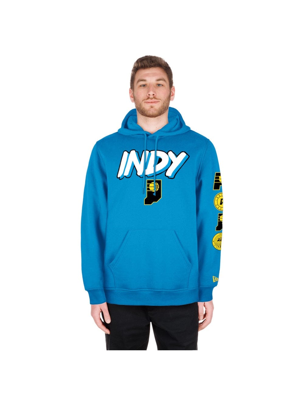 New Era Jumpers Indiana Pacers New Era NBA 24 City Edition Hoodie Jumper - Blue
