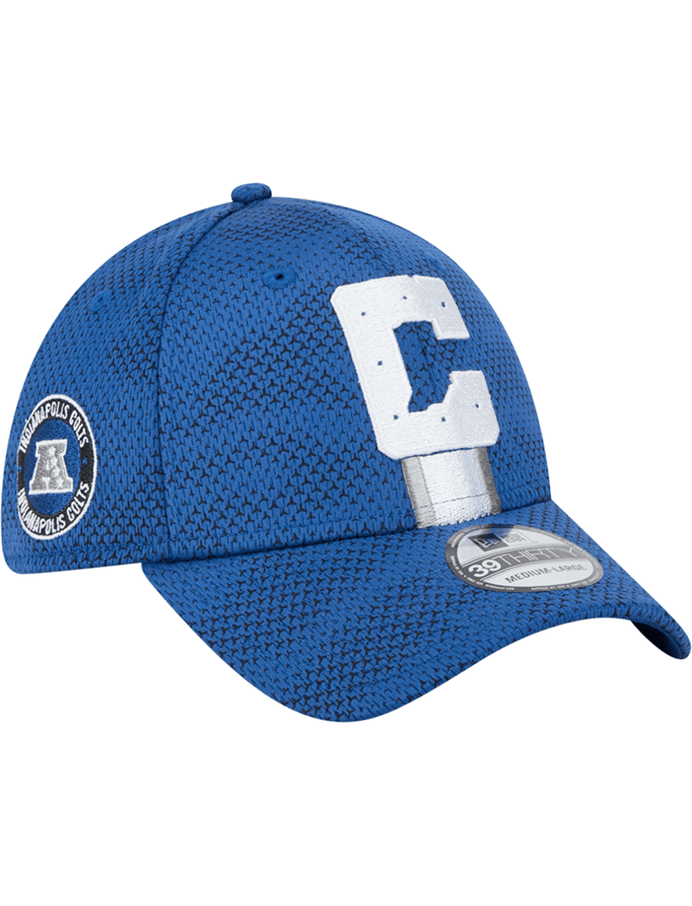 New Era Caps M/L Indianapolis Colts New Era NFL 24 Sideline 39THIRTY Stretch-Fit Hat