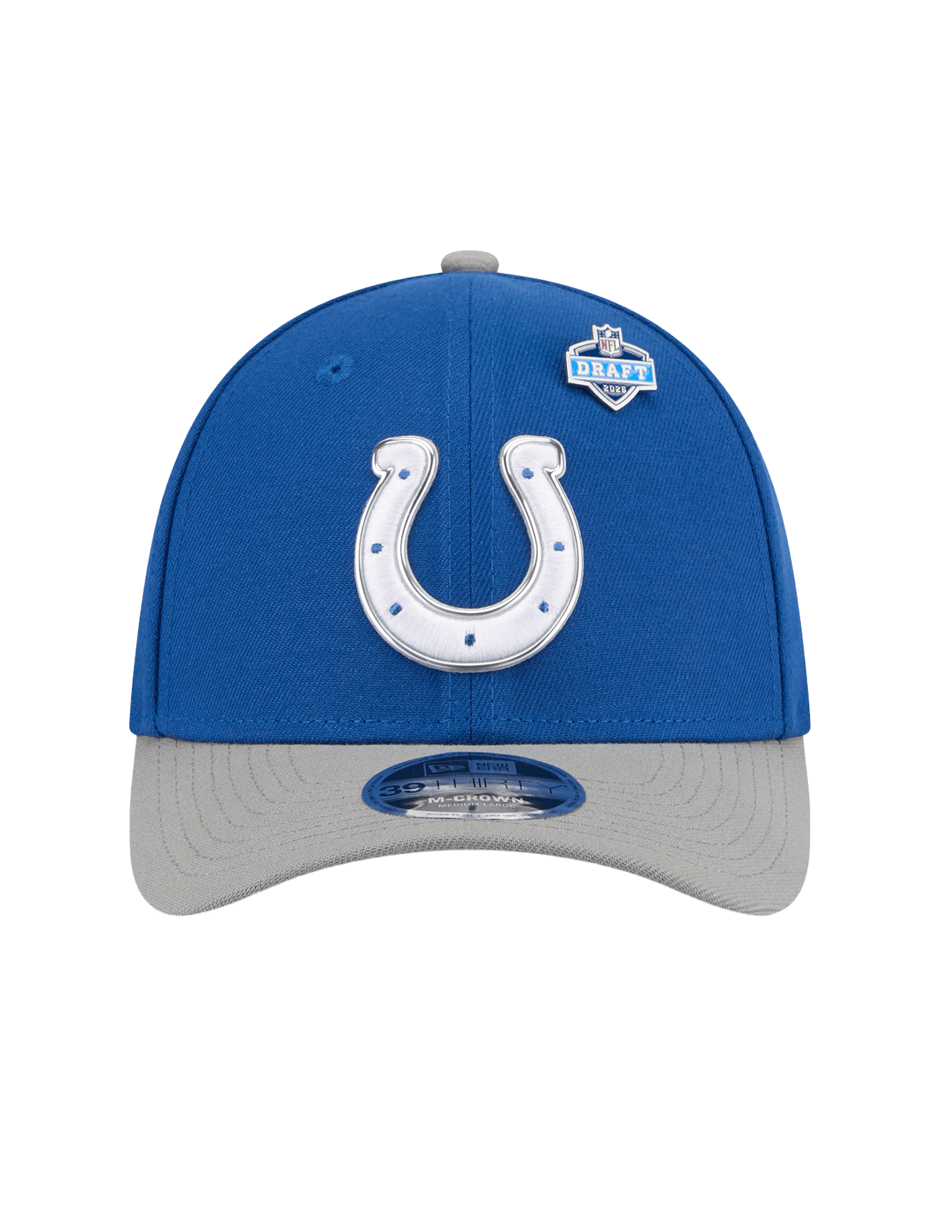 New Era Caps M/L Indianapolis Colts New Era NFL Draft 26 39THIRTY M-Crown Stretch-Fit Hat