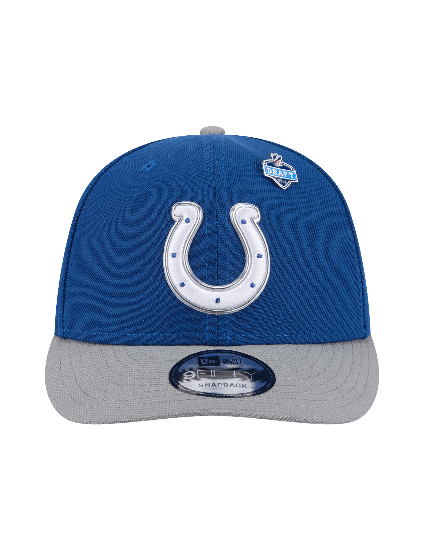 New Era Caps OSFM Indianapolis Colts New Era NFL Draft 26 9FIFTY Pre-Curved Snapback Hat