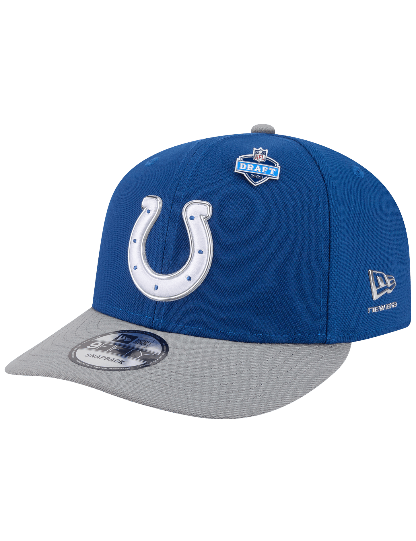 New Era Caps OSFM Indianapolis Colts New Era NFL Draft 26 9FIFTY Pre-Curved Snapback Hat