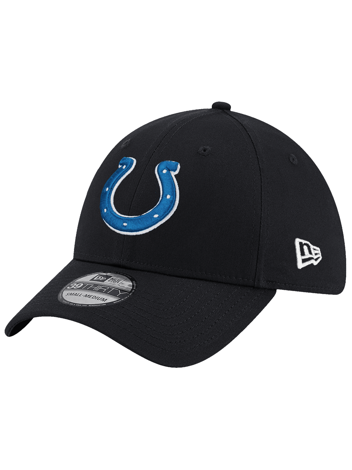 New Era Caps Indianapolis Colts New Era NFL Team 39THIRTY Stretch-Fit Hat - Black