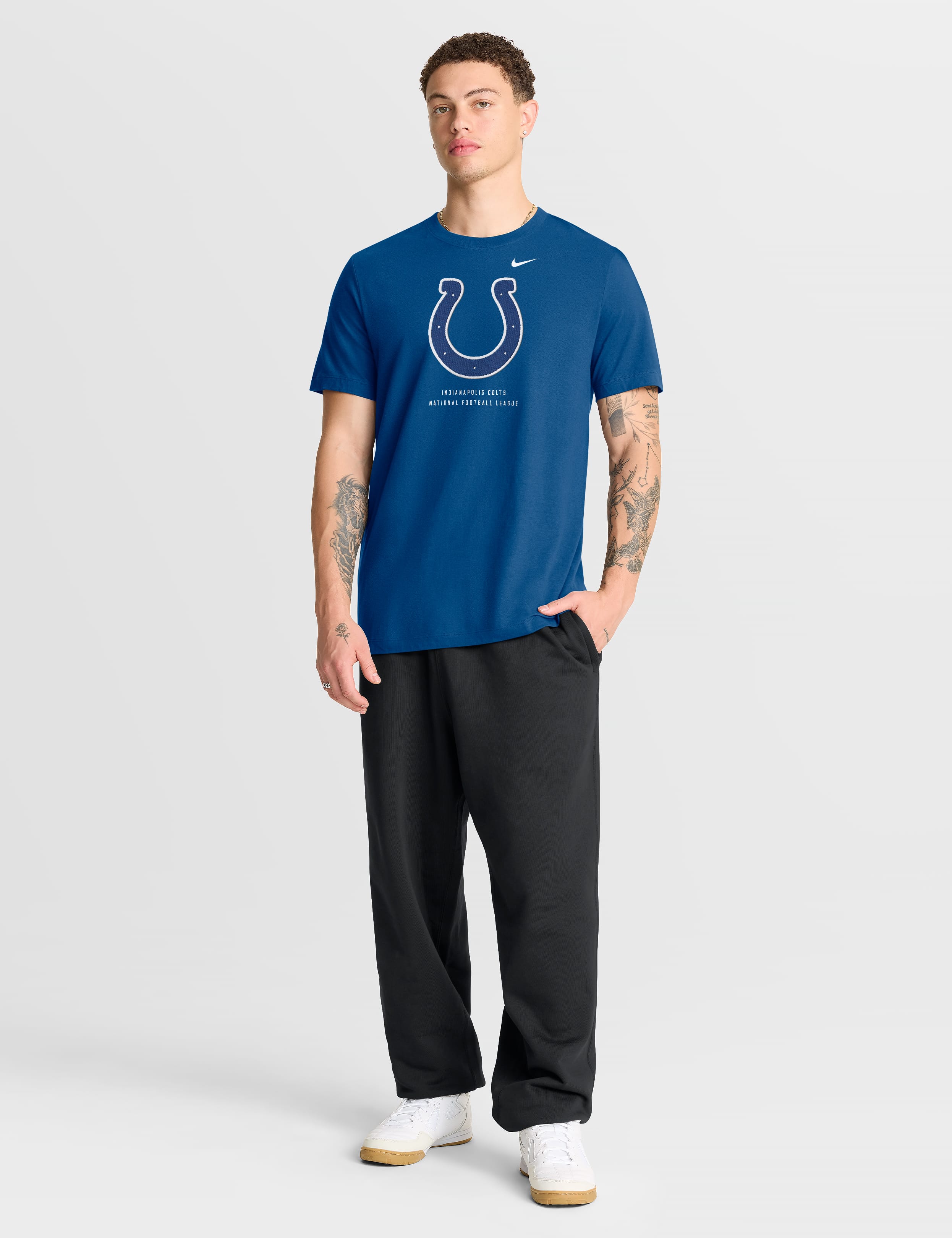 Nike T-Shirts Indianapolis Colts Nike NFL Property Of Cotton T-Shirt - Blue