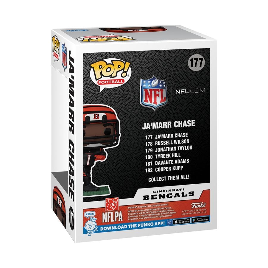 Funko Figures Ja'Marr Chase Cincinnati Bengals Funko NFL Pop Vinyl 3.75" Figure - Black
