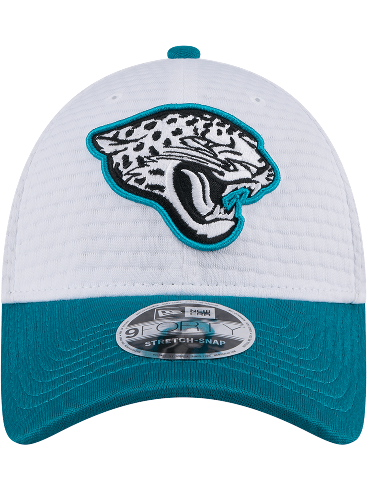 New Era Caps Jacksonville Jaguars New Era NFL 24 Training 9FORTY Stretch-Snapback Hat - White