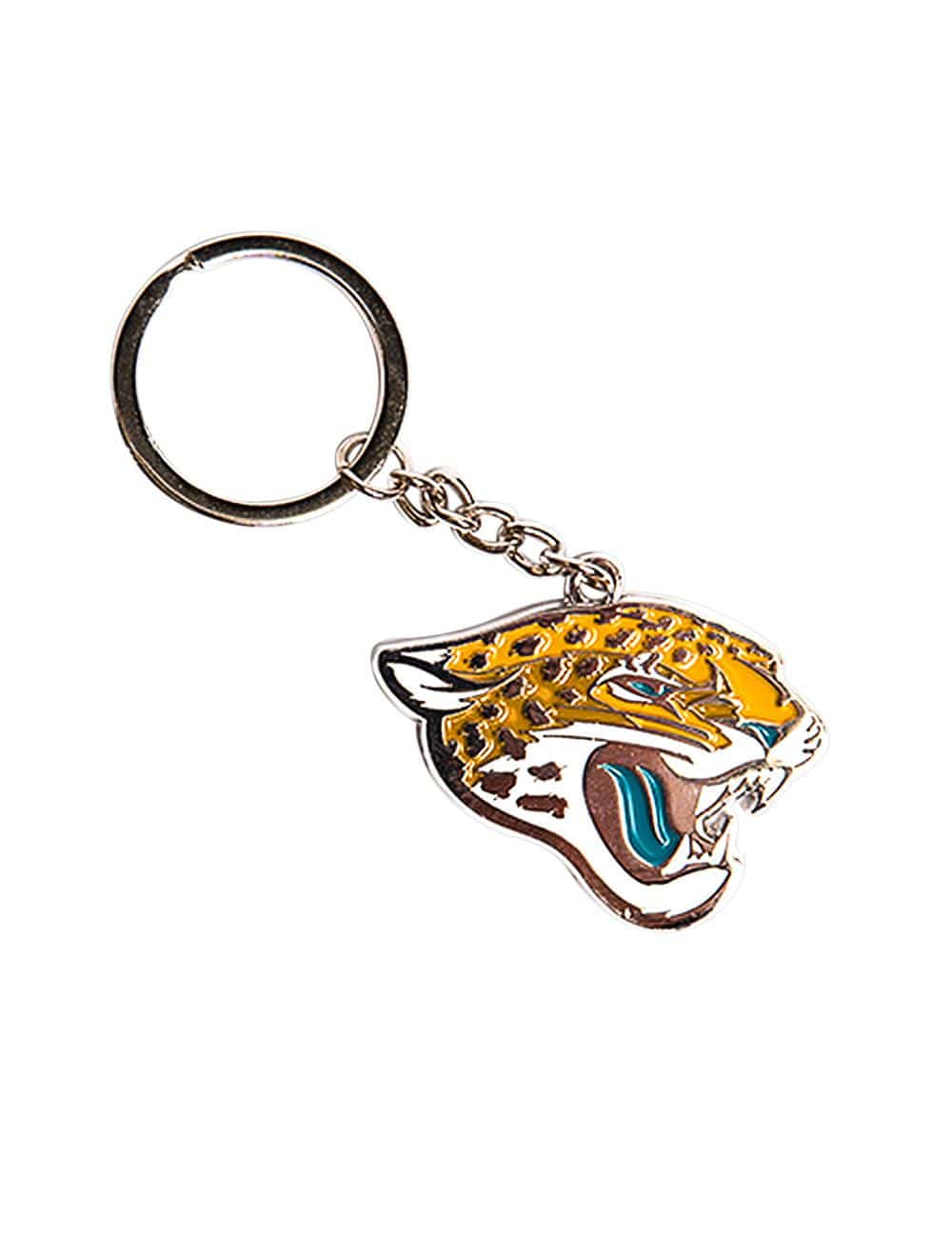 NFL Branded Accessories Jacksonville Jaguars NFL Team Logo Steel Keyring