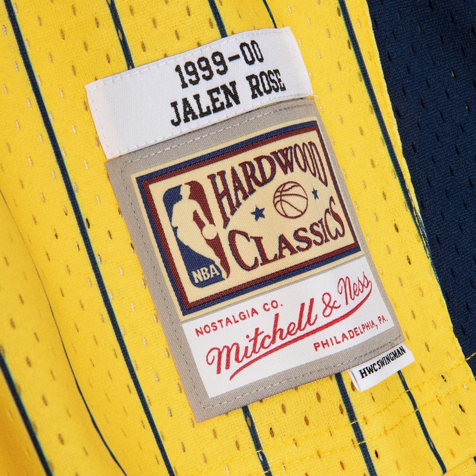 Mitchell And Ness Jerseys Jalen Rose Indiana Pacers Mitchell & Ness NBA 99-00 Road Swingman Jersey - Yellow