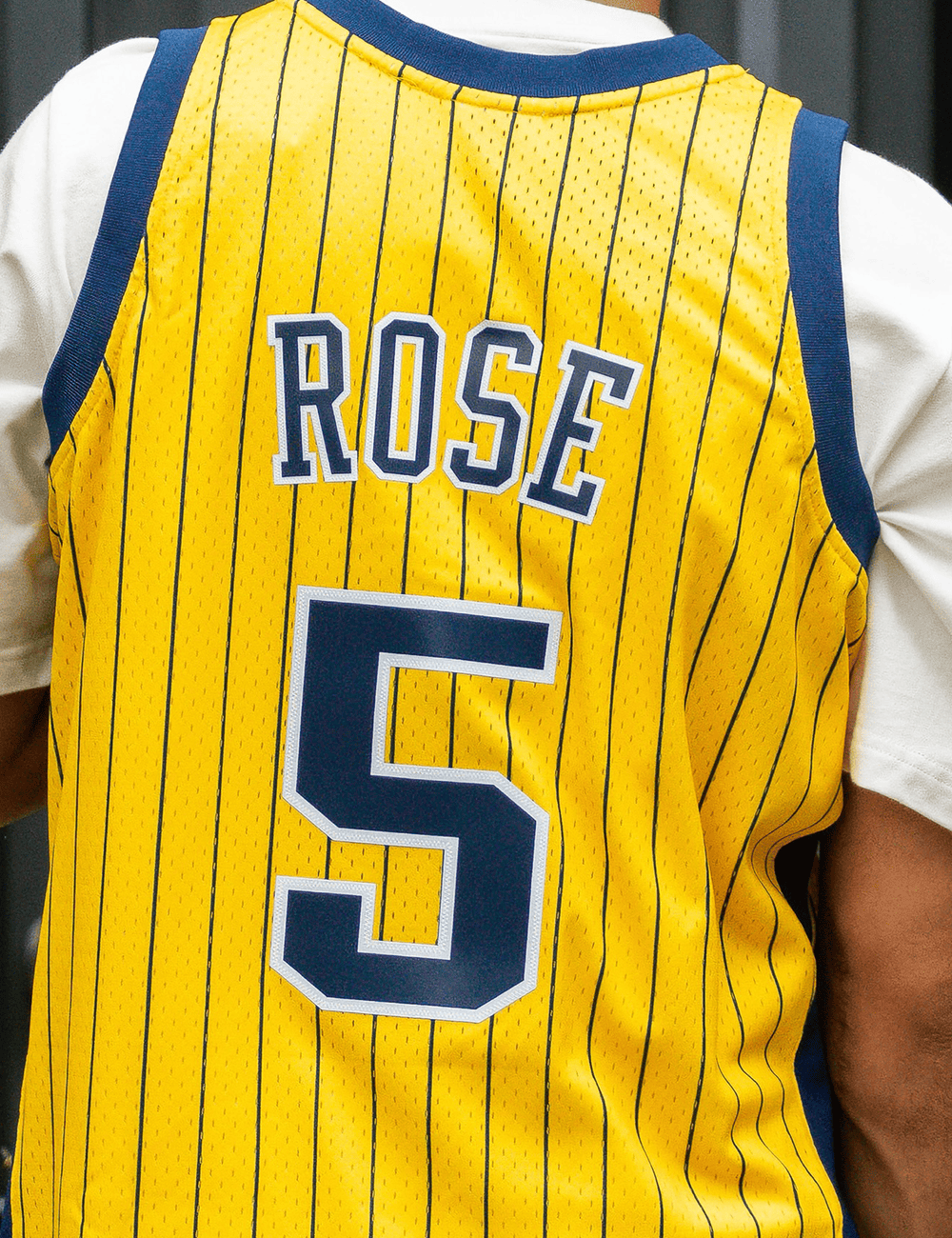 Mitchell And Ness Jerseys Jalen Rose Indiana Pacers Mitchell & Ness NBA 99-00 Road Swingman Jersey - Yellow