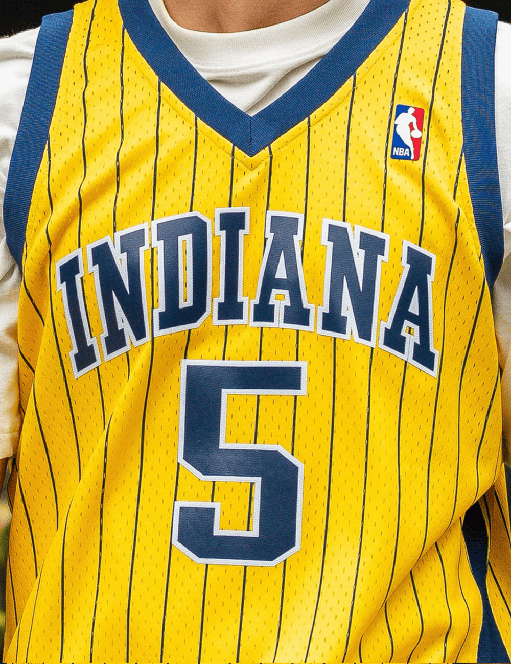 Mitchell And Ness Jerseys Jalen Rose Indiana Pacers Mitchell & Ness NBA 99-00 Road Swingman Jersey - Yellow
