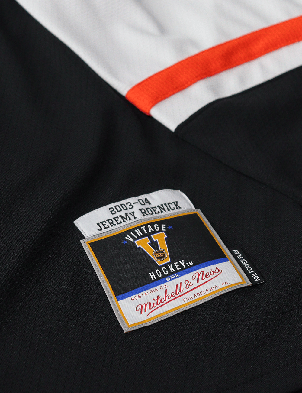 Mitchell And Ness Jerseys Jeremy Roenick Philadelphia Flyers Mitchell & Ness NHL 03-04 Power Play Jersey - Black