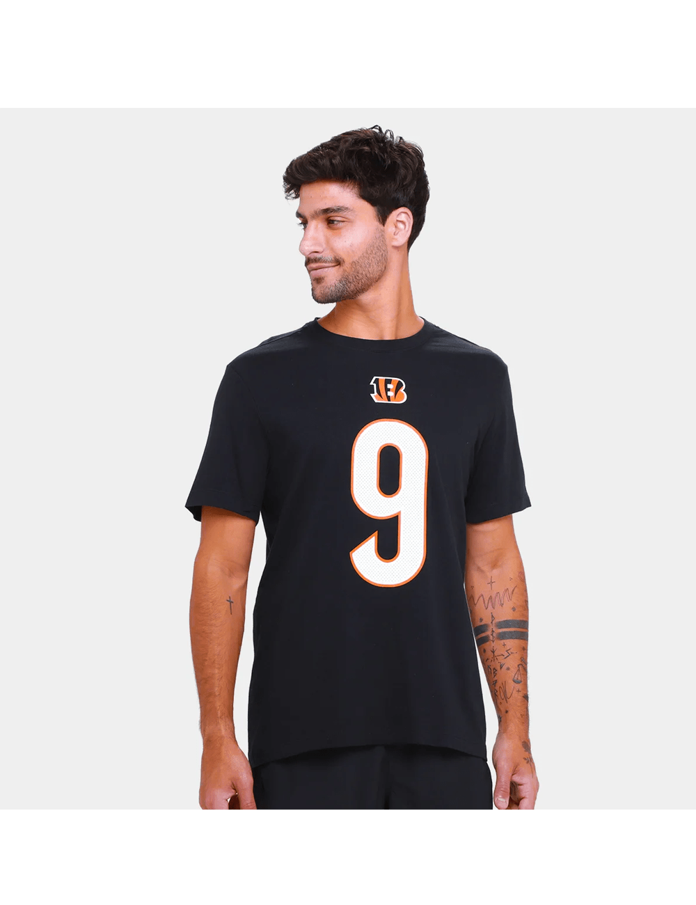 Nike T-Shirts Joe Burrow Cincinnati Bengals Nike NFL Name & Number T-Shirt - Black