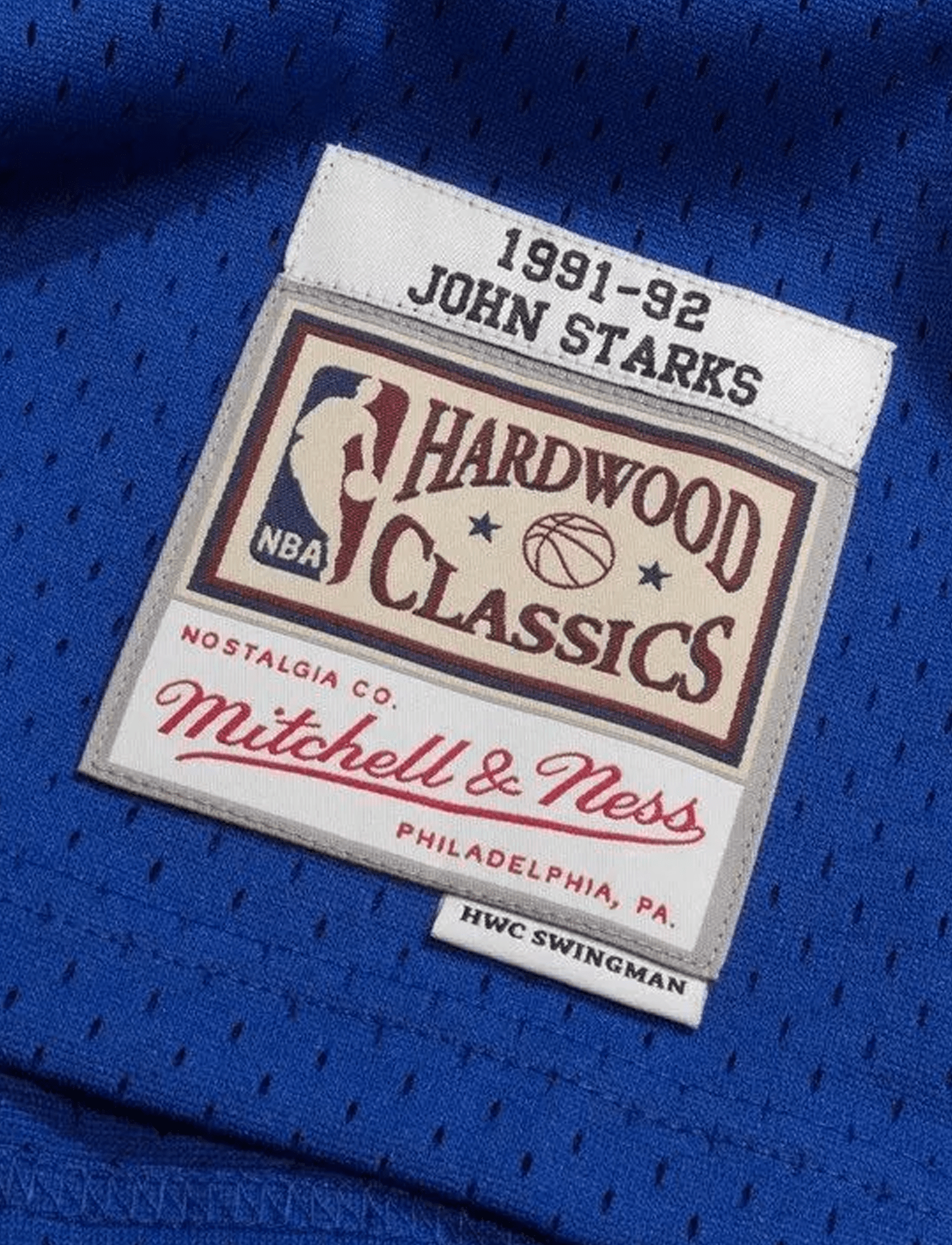 Mitchell And Ness Jerseys John Starks New York Knicks Mitchell & Ness NBA 91-92 Swingman Jersey - Blue
