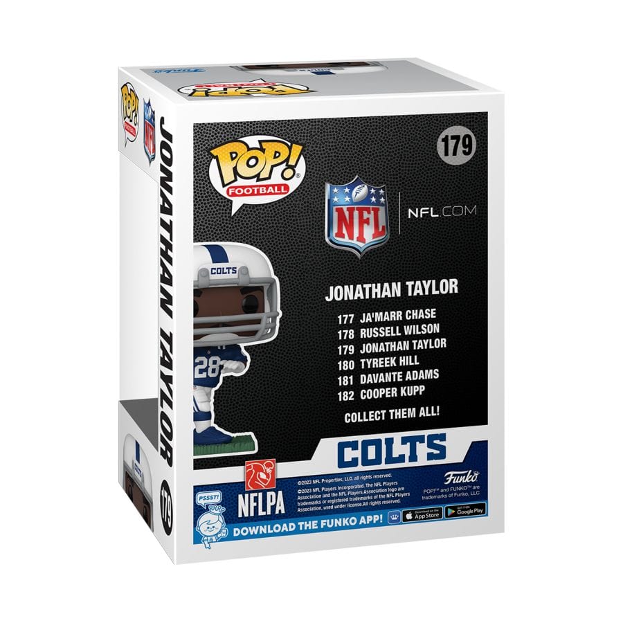 Funko Figures Jonathan Taylor Indianapolis Colts Funko NFL Pop Vinyl 3.75" Figure - Blue
