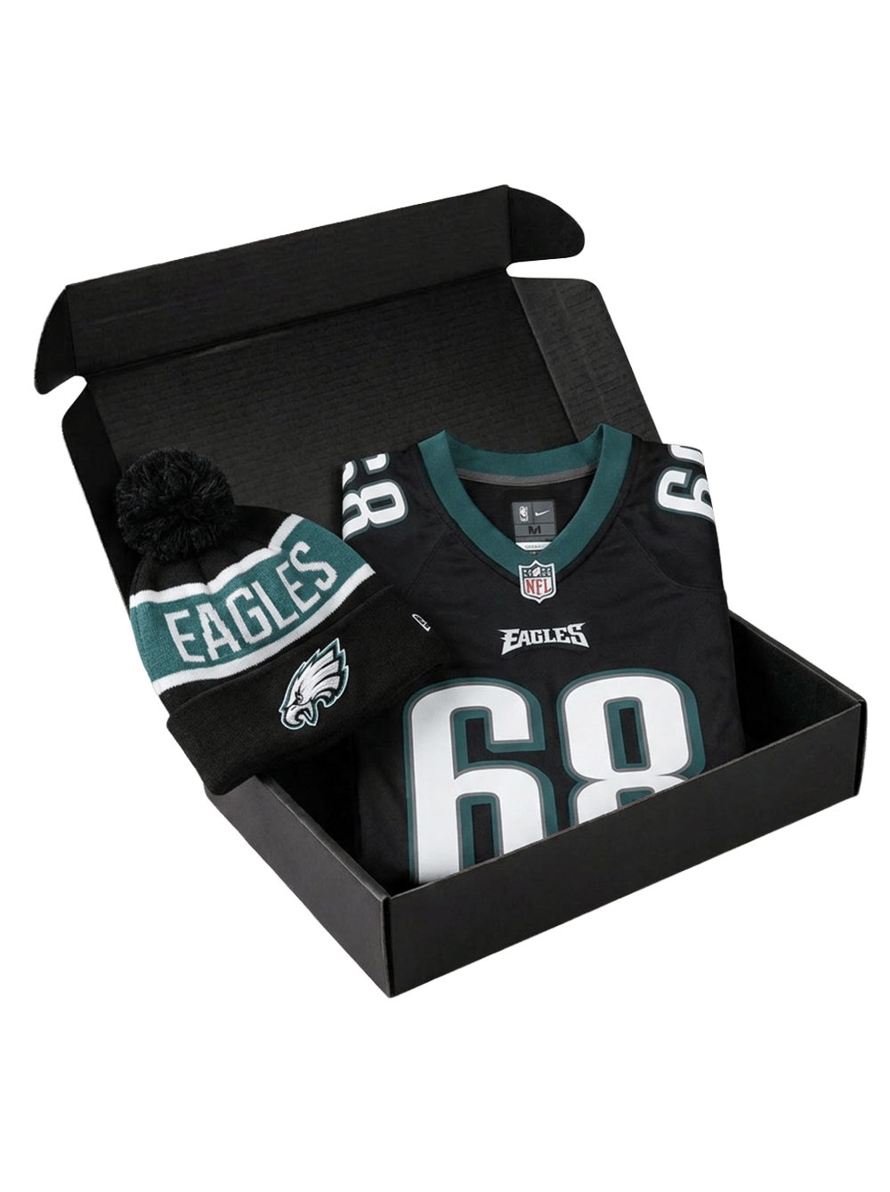 US Sports HQ Gift Boxes Jordan Mailata Philadelphia Eagles NFL Jersey & Beanie Gift Box