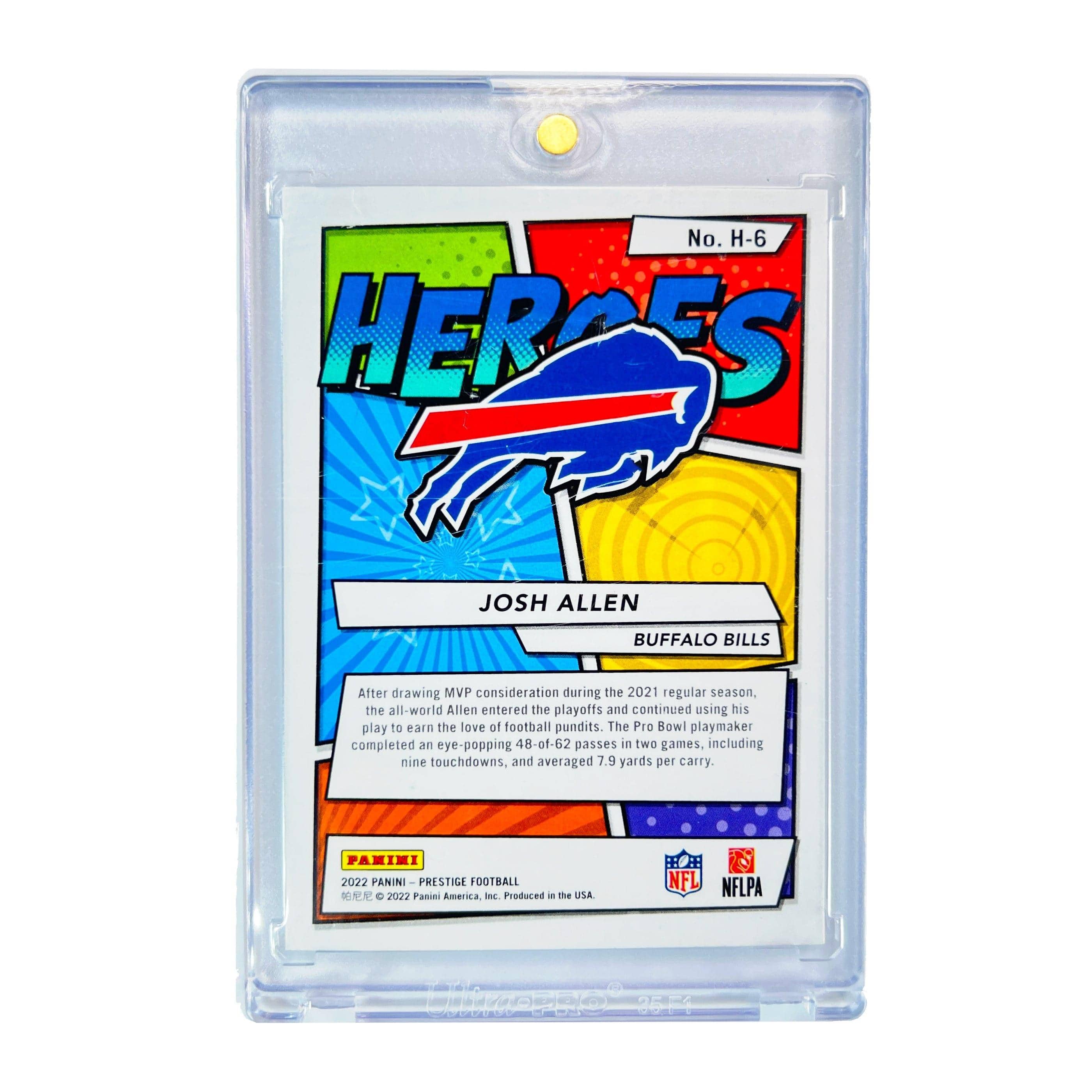 Panini Cards Josh Allen Buffalo Bills Panini NFL 22 Prestige Heroes Card