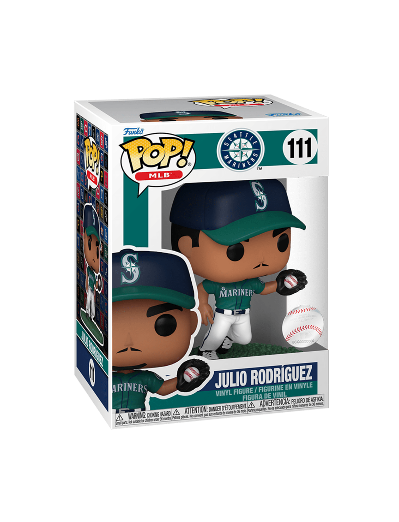 Funko Figures Julio Rodriguez Seattle Mariners Funko MLB Pop Vinyl Figure - 299