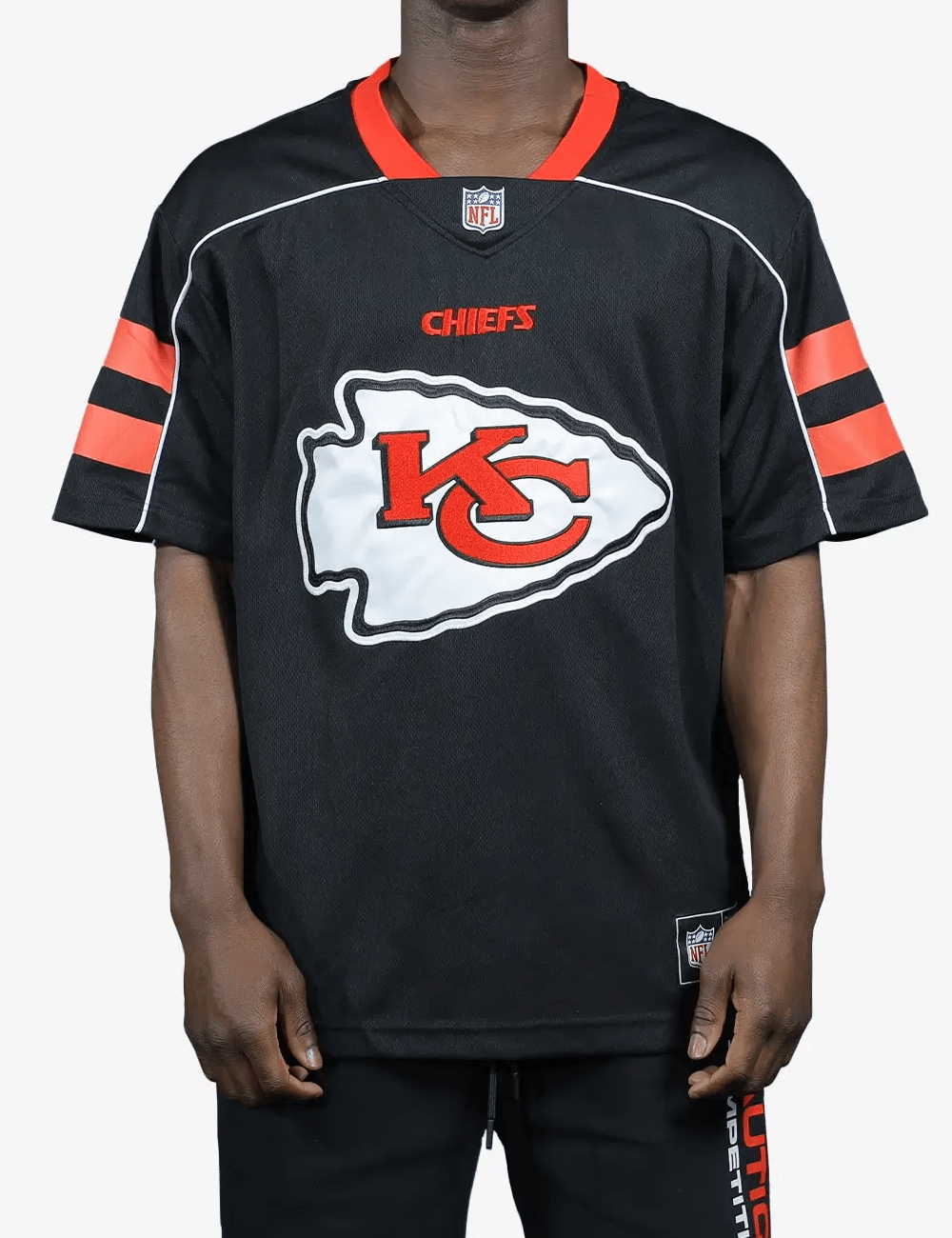 Majestic Athletic Jerseys Kansas City Chiefs Majestic NFL Team Fan Mesh Jersey - Black