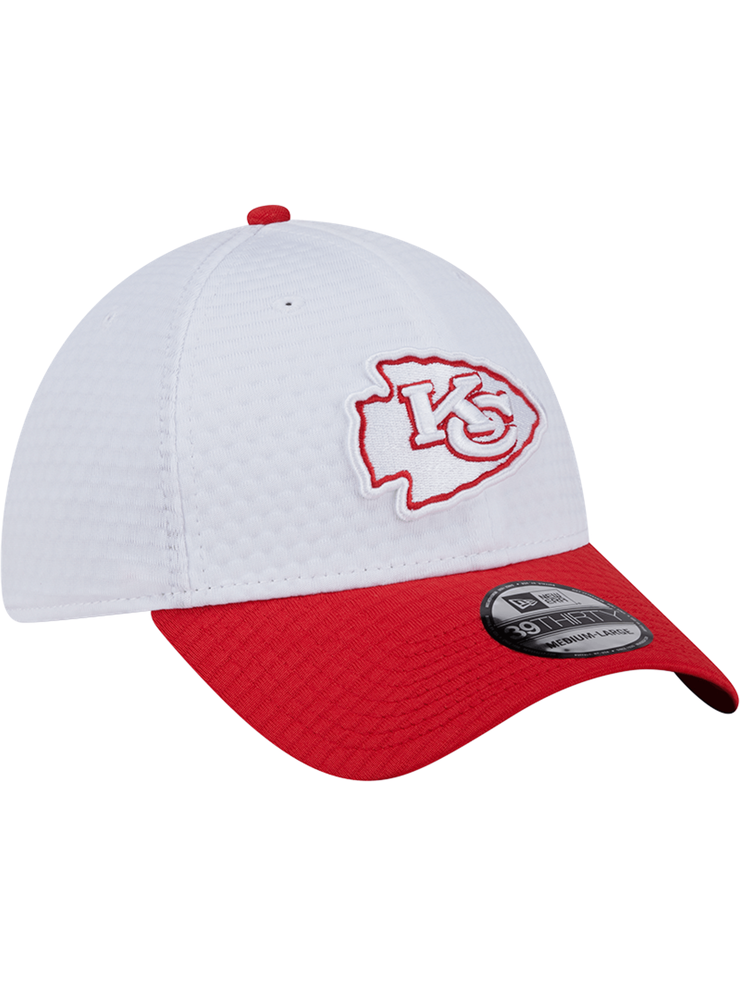 New Era Caps Kansas City Chiefs New Era NFL 24 Training 39THIRTY Stretch-Fit Hat - White