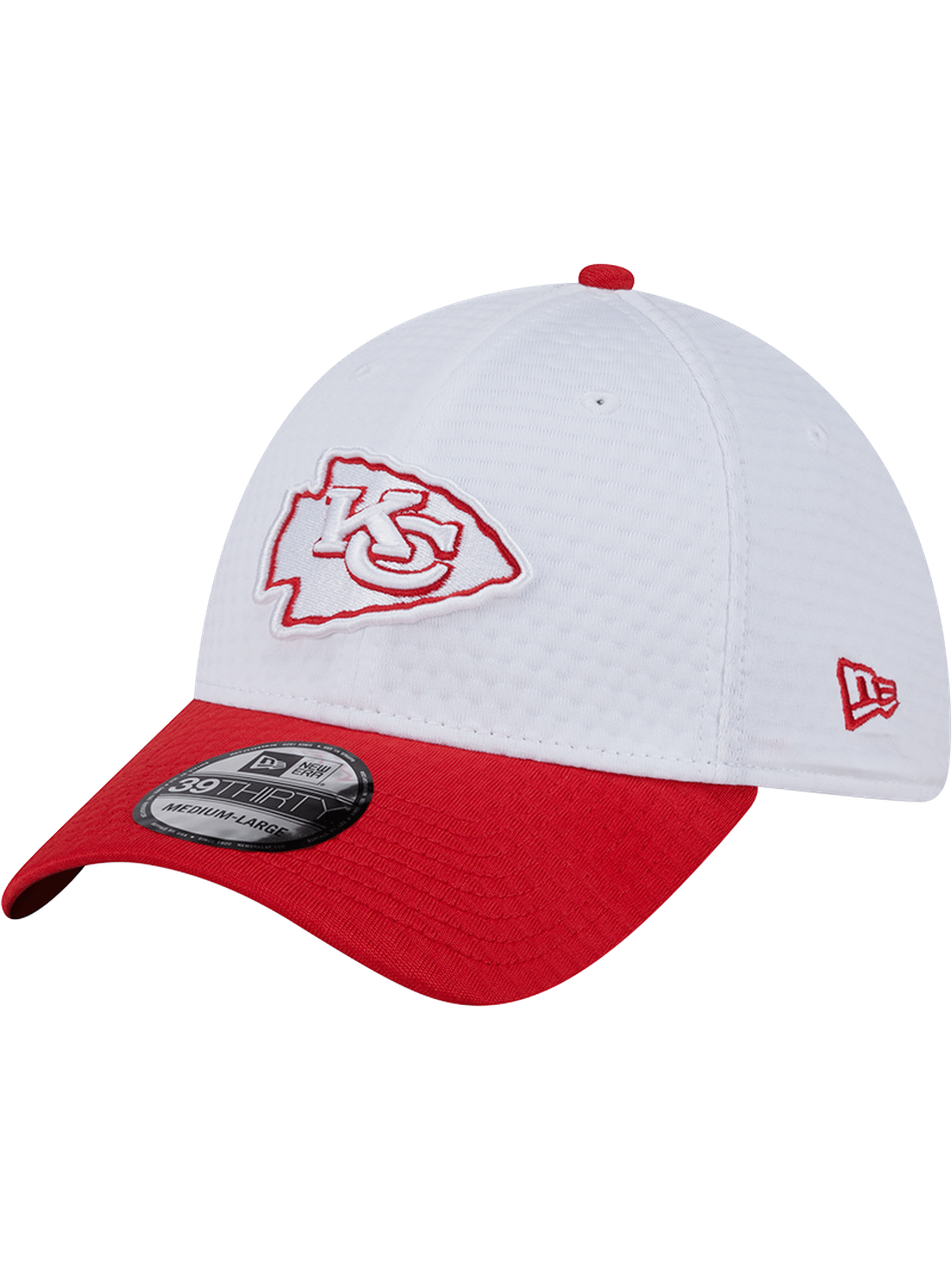 New Era Caps Kansas City Chiefs New Era NFL 24 Training 39THIRTY Stretch-Fit Hat - White