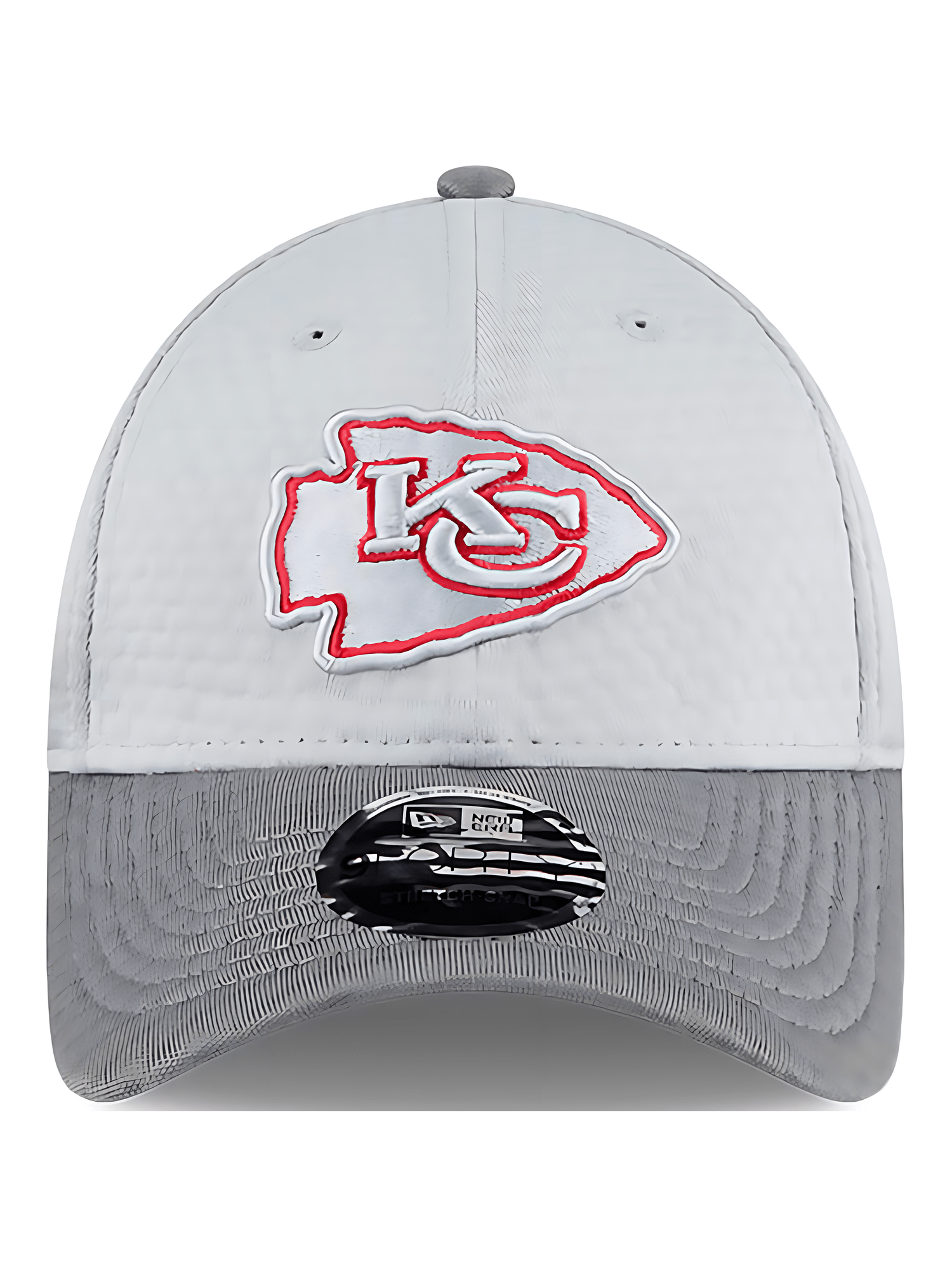 New Era Caps Kansas City Chiefs New Era NFL 24 Training 9FORTY Stretch-Snapback Hat - Grey