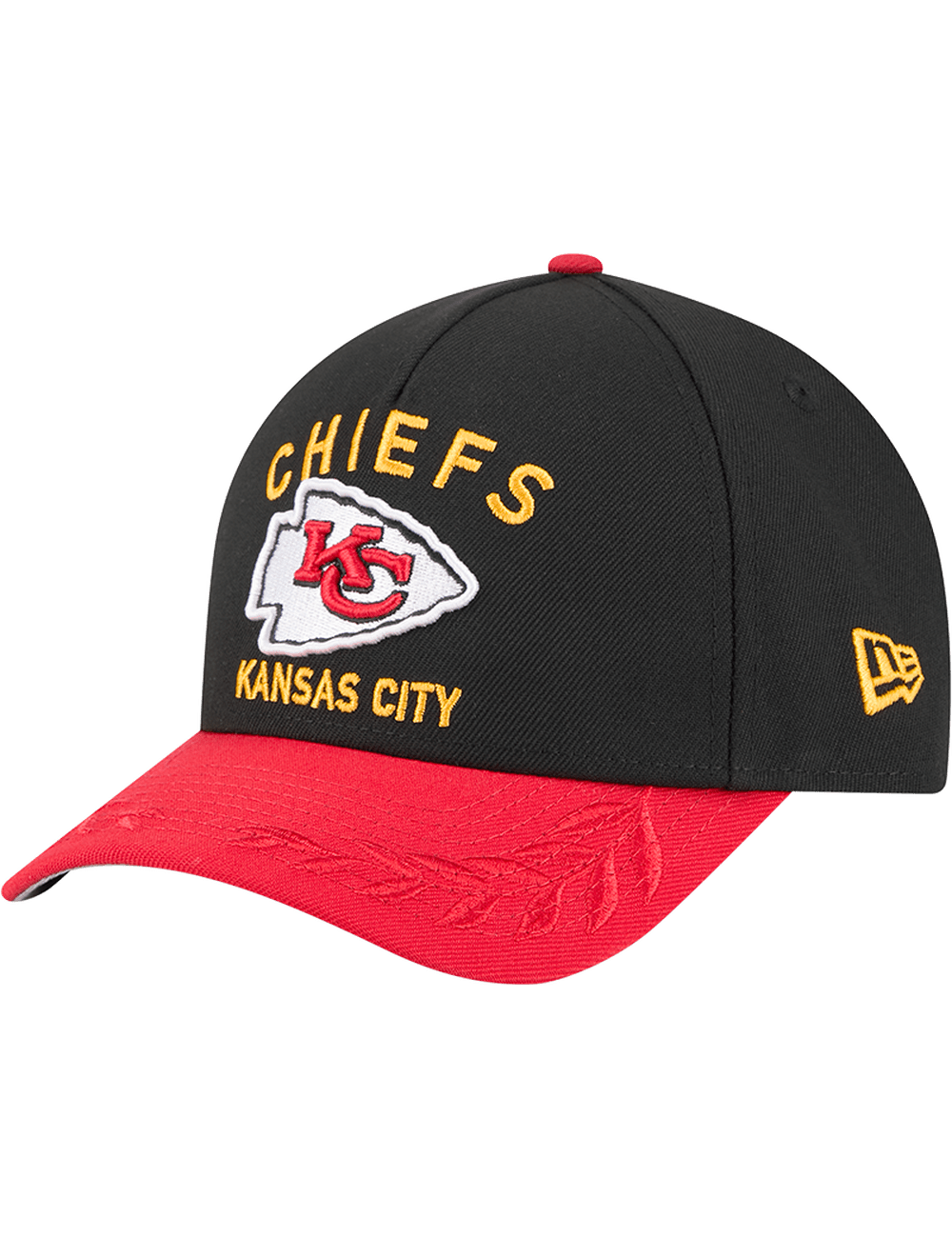 New Era Caps Kansas City Chiefs New Era NFL 25 Draft 9FORTY M-Crown Snapback Hat - Black