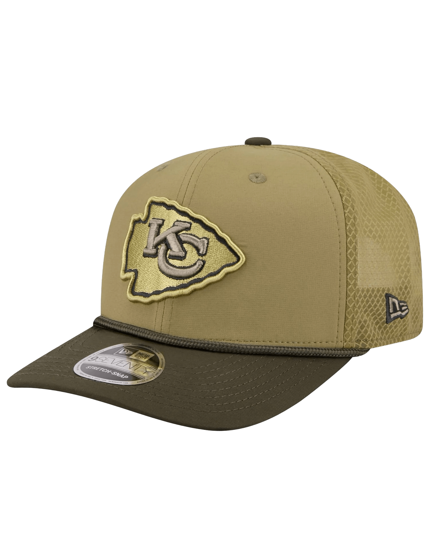 New Era Caps Kansas City Chiefs New Era NFL 25 Salute To Service 9SEVENTY Stretch-Snapback Hat