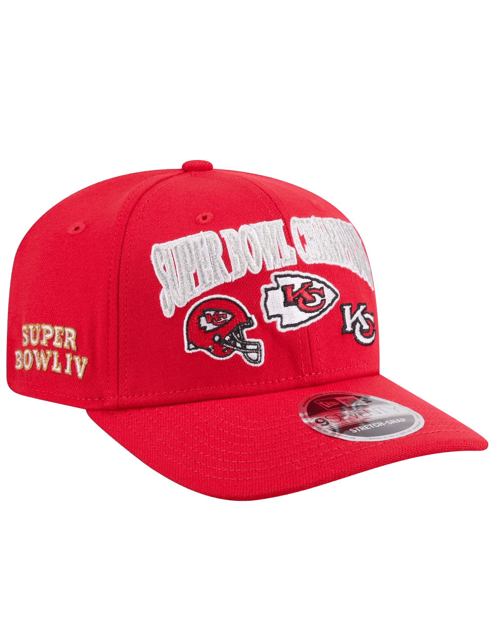New Era Caps OSFM Kansas City Chiefs New Era NFL Champs History 9SEVENTY Stretch Snapback Hat