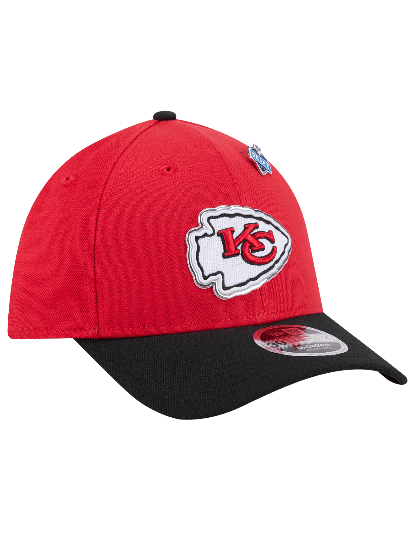 New Era Caps Kansas City Chiefs New Era NFL Draft 26 39THIRTY M-Crown Stretch-Fit Hat