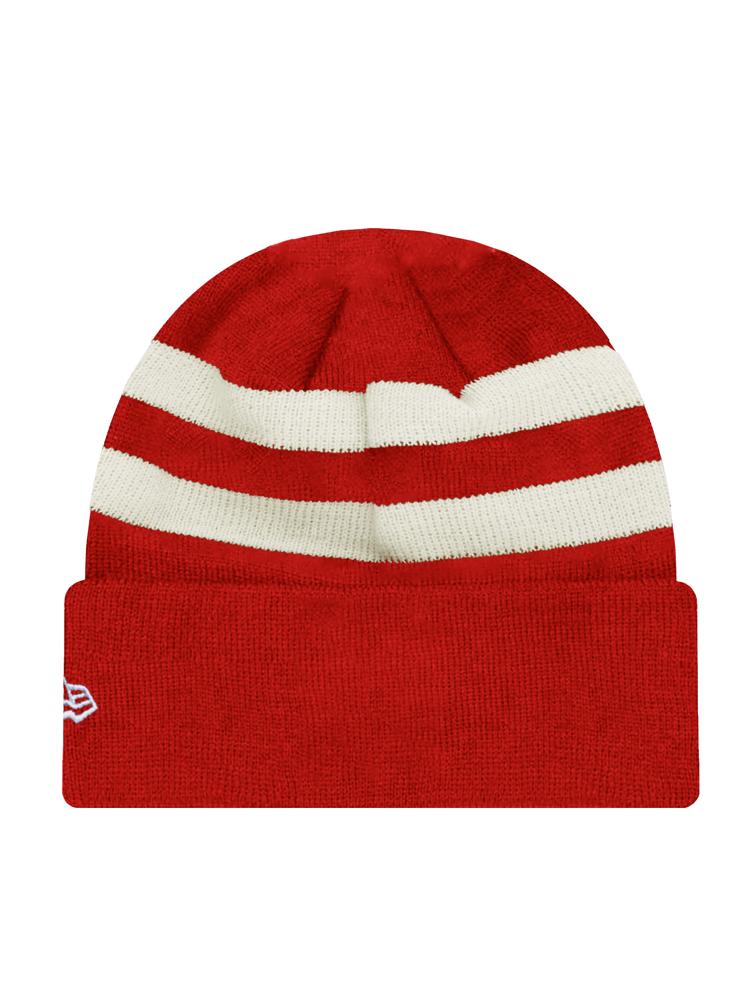 New Era Beanies Kansas City Chiefs New Era NFL Ivory Stripe Knit Beanie - Red